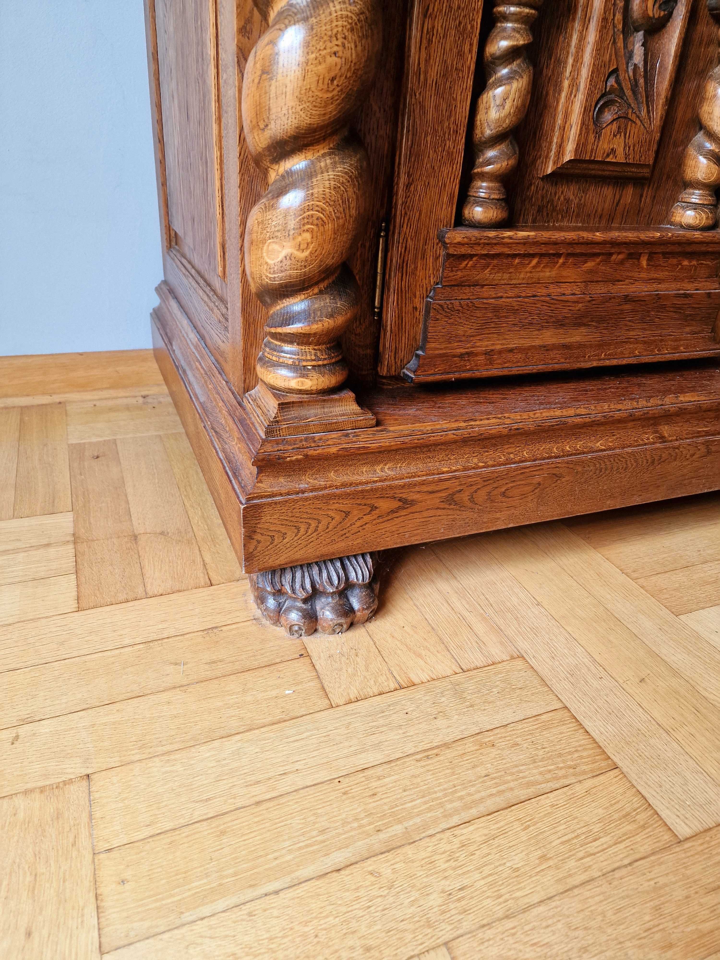 DUŻA komoda dębowa w STYLU GDAŃSKIM