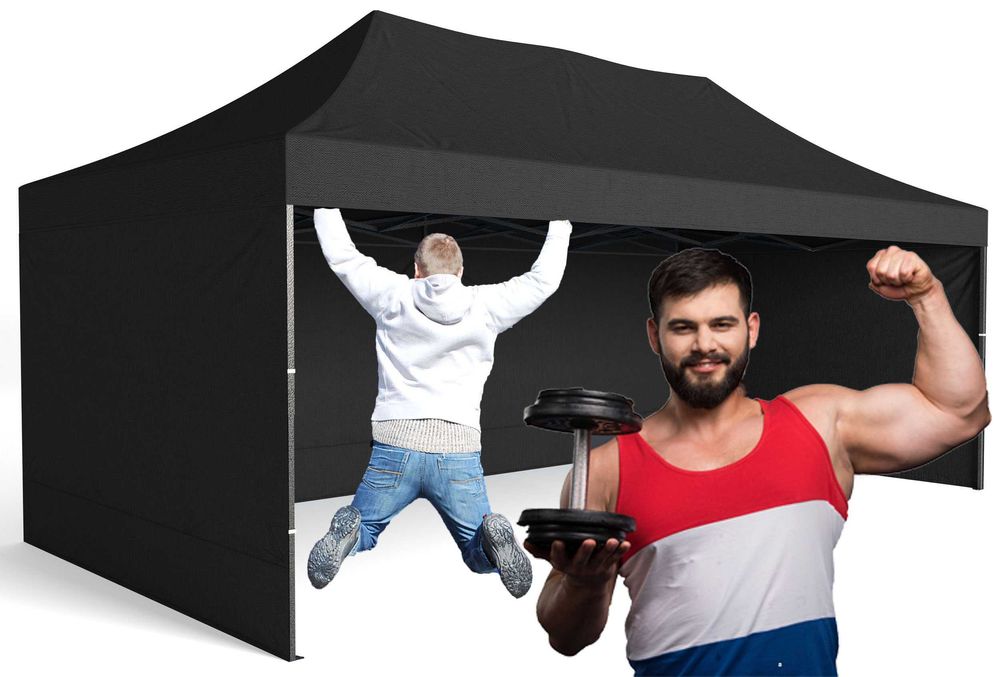 38kg 3x4,5 Namiot Handlowy Ogrodowy Pawilon Ekspresowy Targowy Turek