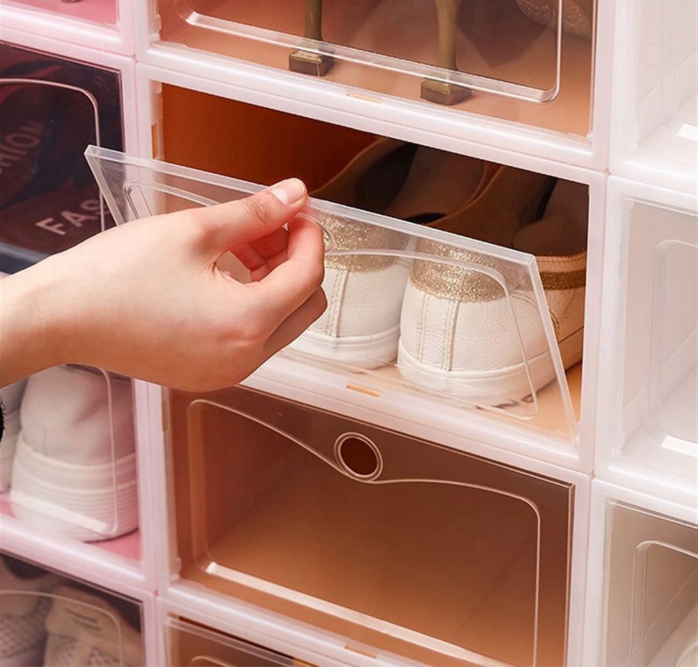 Organizer Pudełko Boxy Na Buty Obuwie 10 Sztuk Pudełka Box z Klapą
