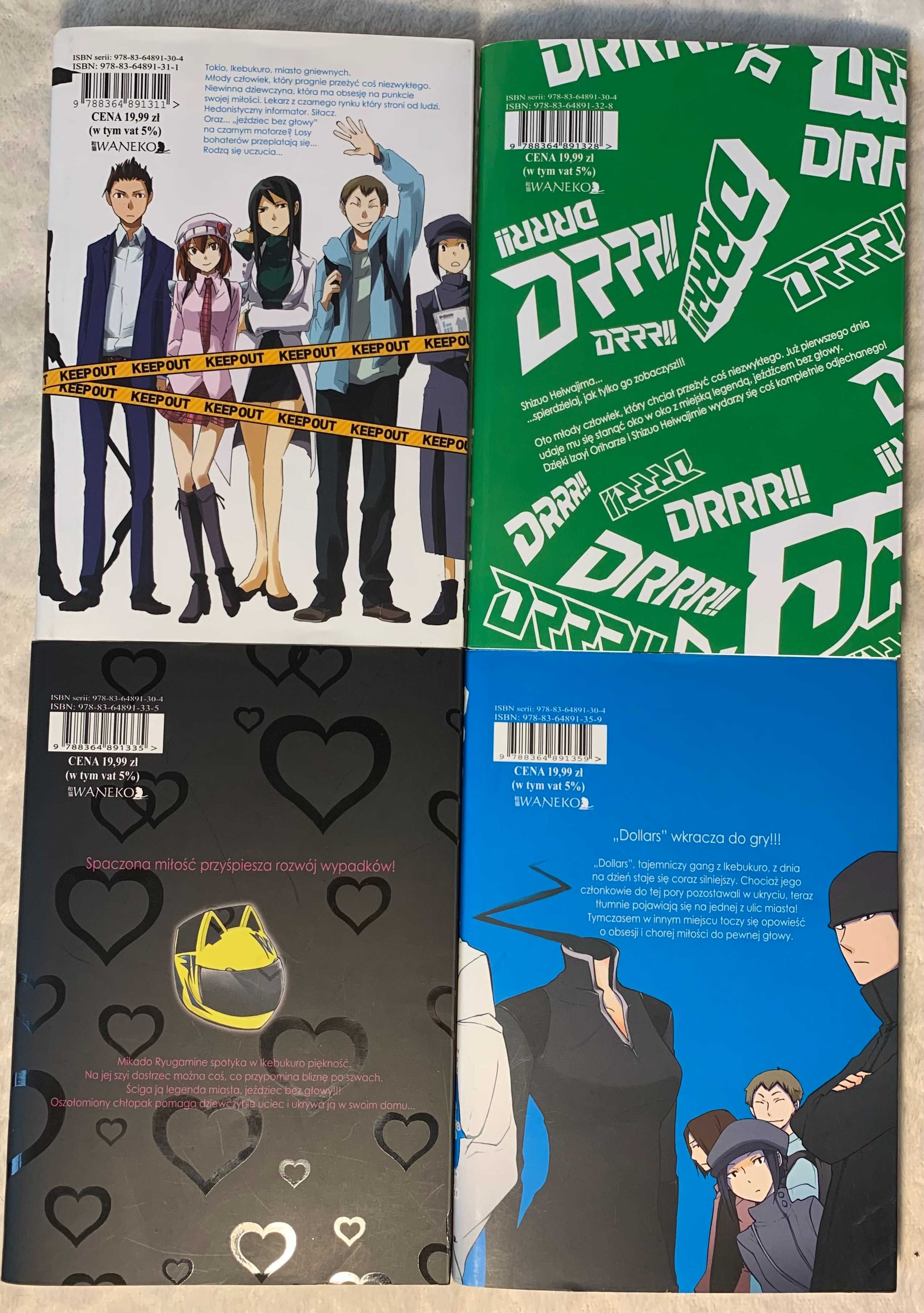Durarara!! tom 1 & 2 & 3 & 4, manga
