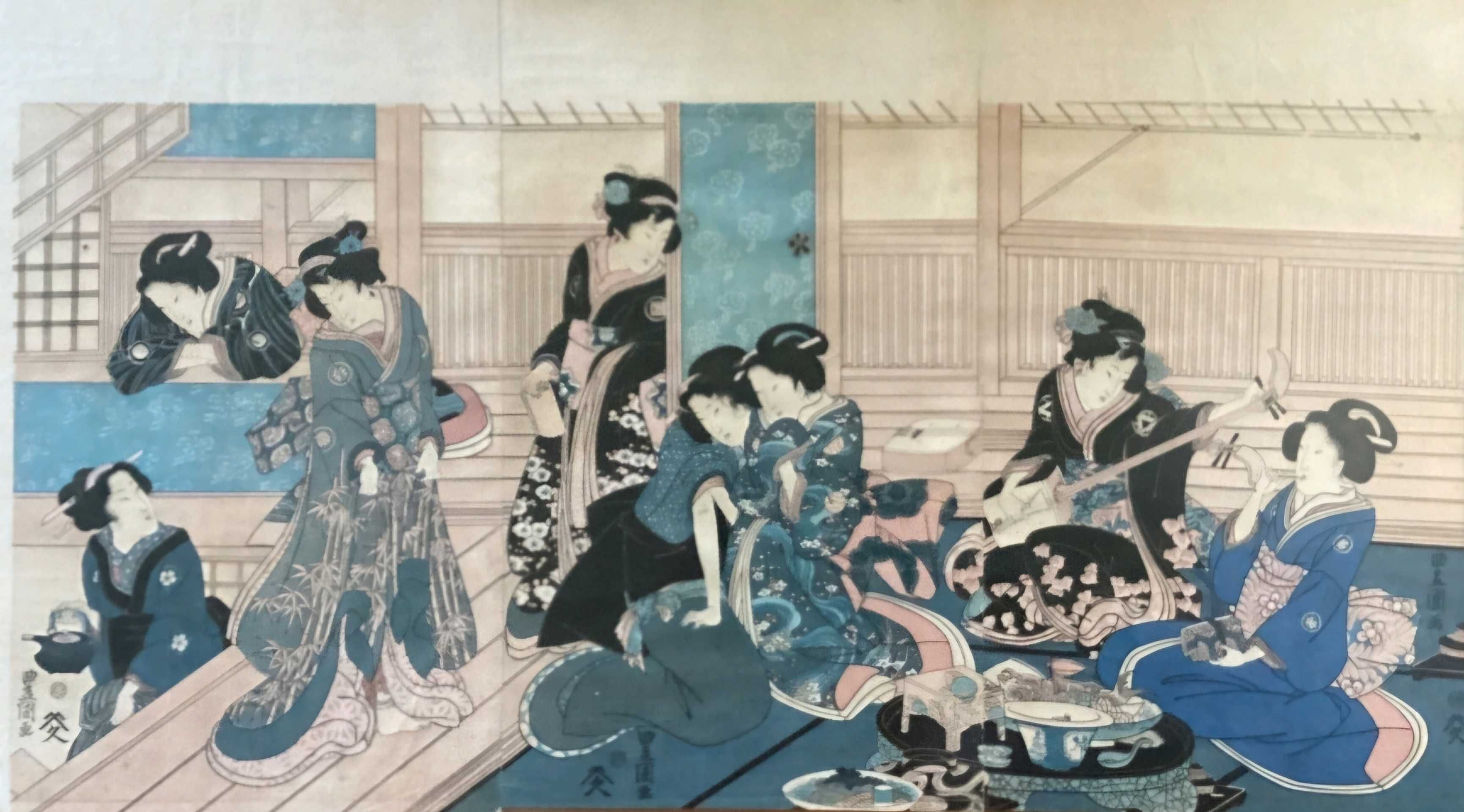 Japao Grandes  xilogravuras japonesas 3 autenticas
