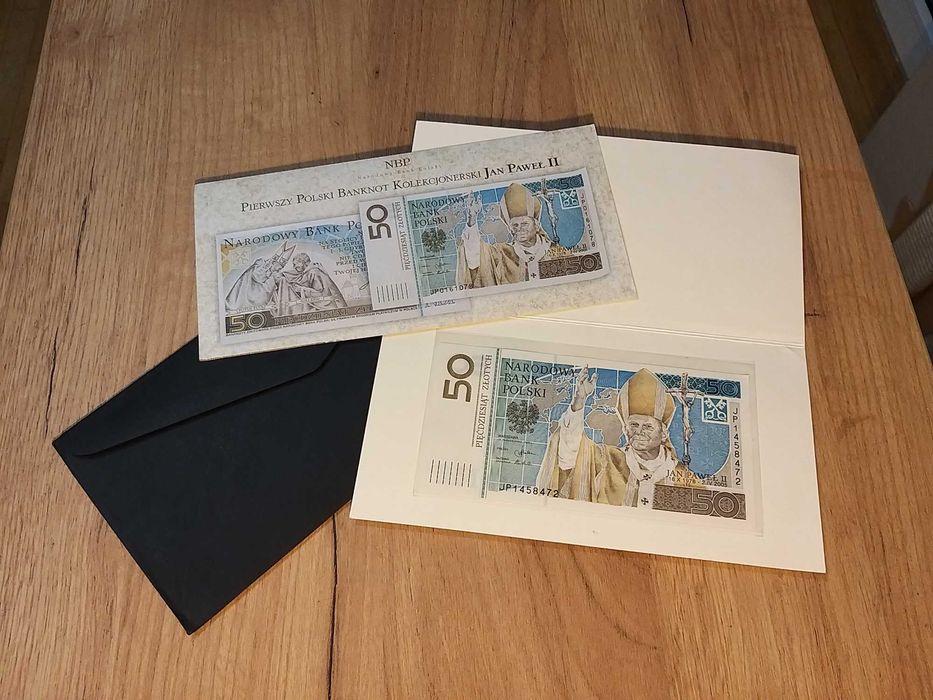 Banknot Kolekcjonerski NBP 50 zł Jan Paweł II