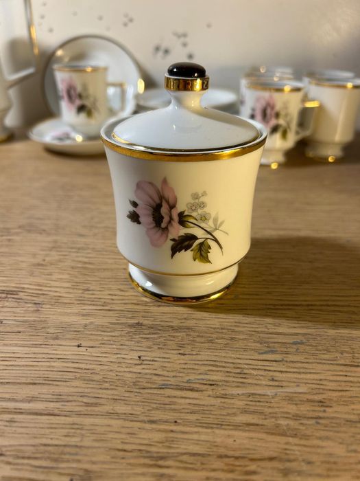 Conjunto de chá de porcelana portuguesa coimbra