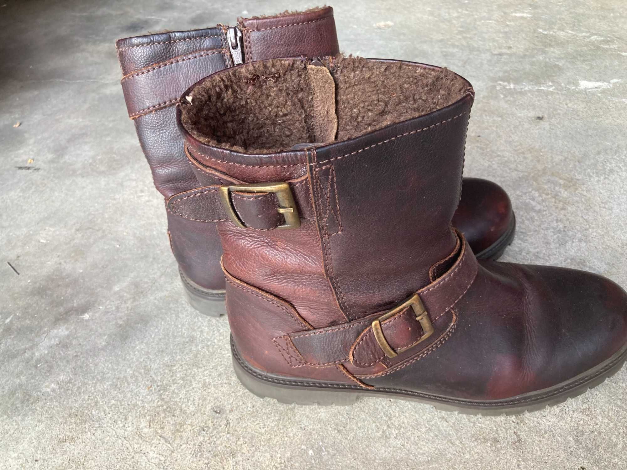 Botas em Pele Mota Café Racer Biker Style 45