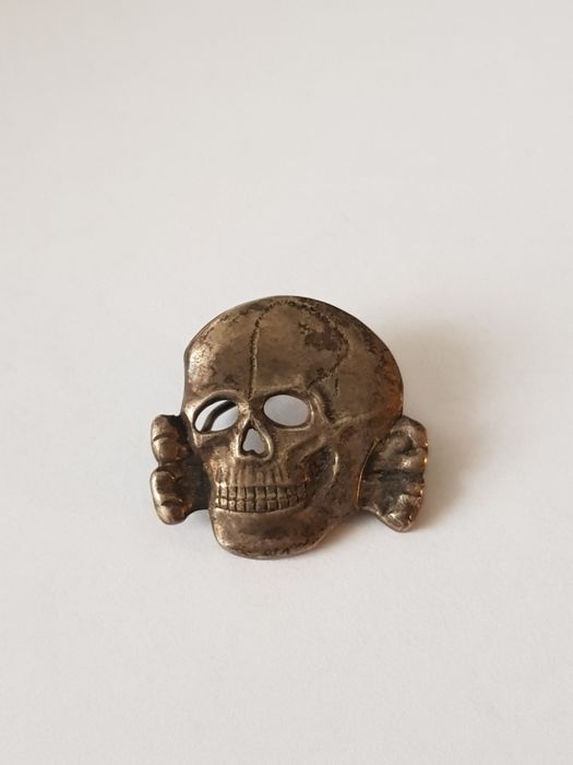 Stara Czaszka Waffen SS Niemiecka czapka nie Wehrmacht III Rzesza