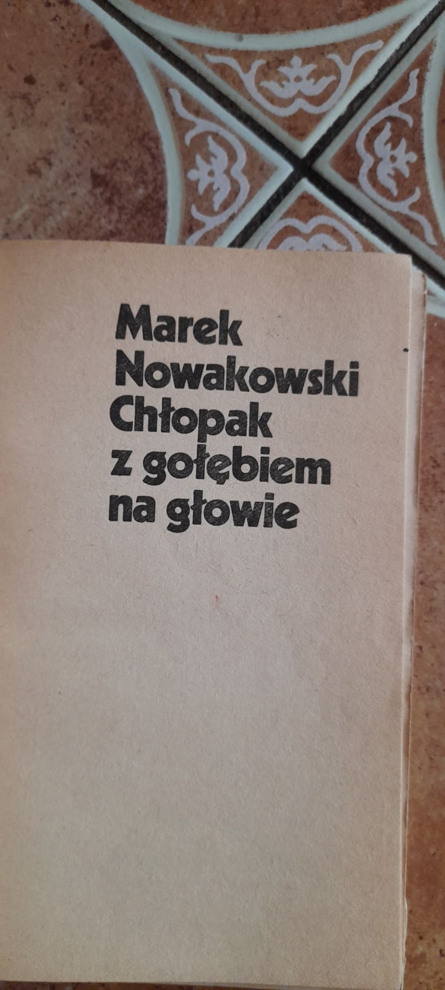 Chłopak z gołębiem na głowie - Marek Nowakowski Wyd I Warszawa 1979