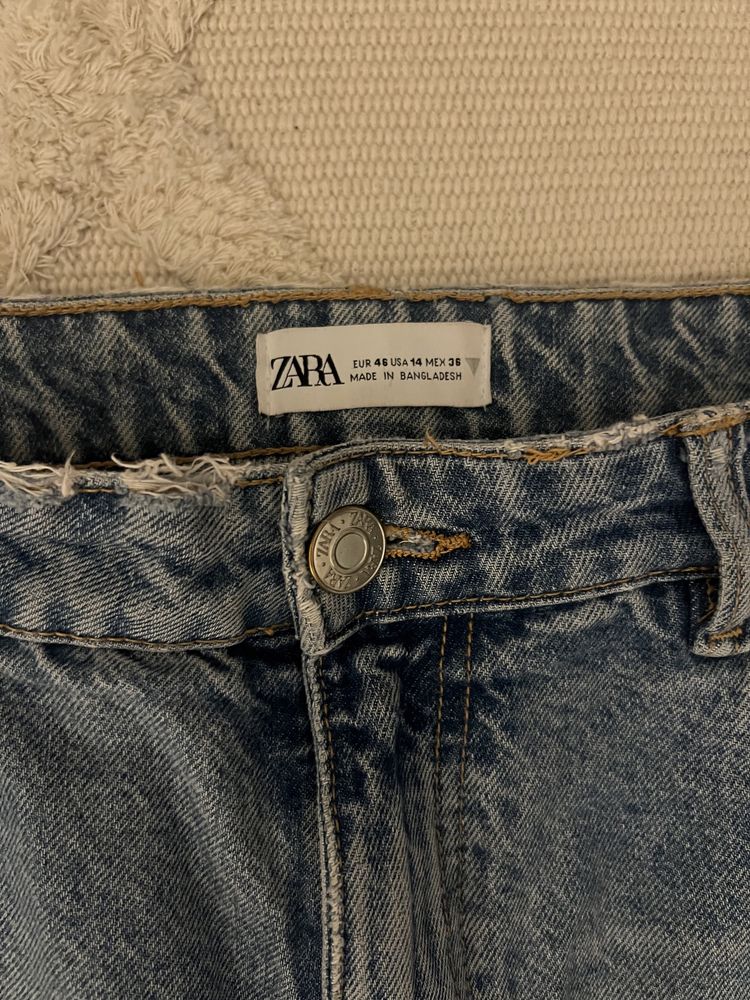 Spodnie mom fit jeansy Zara 46