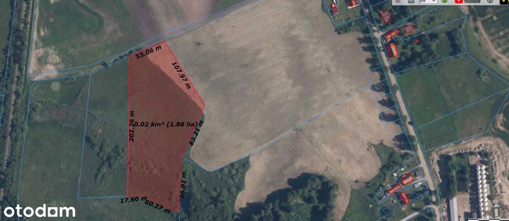 Działka rolna, bezpośrednio w cichej okolicy z lasem