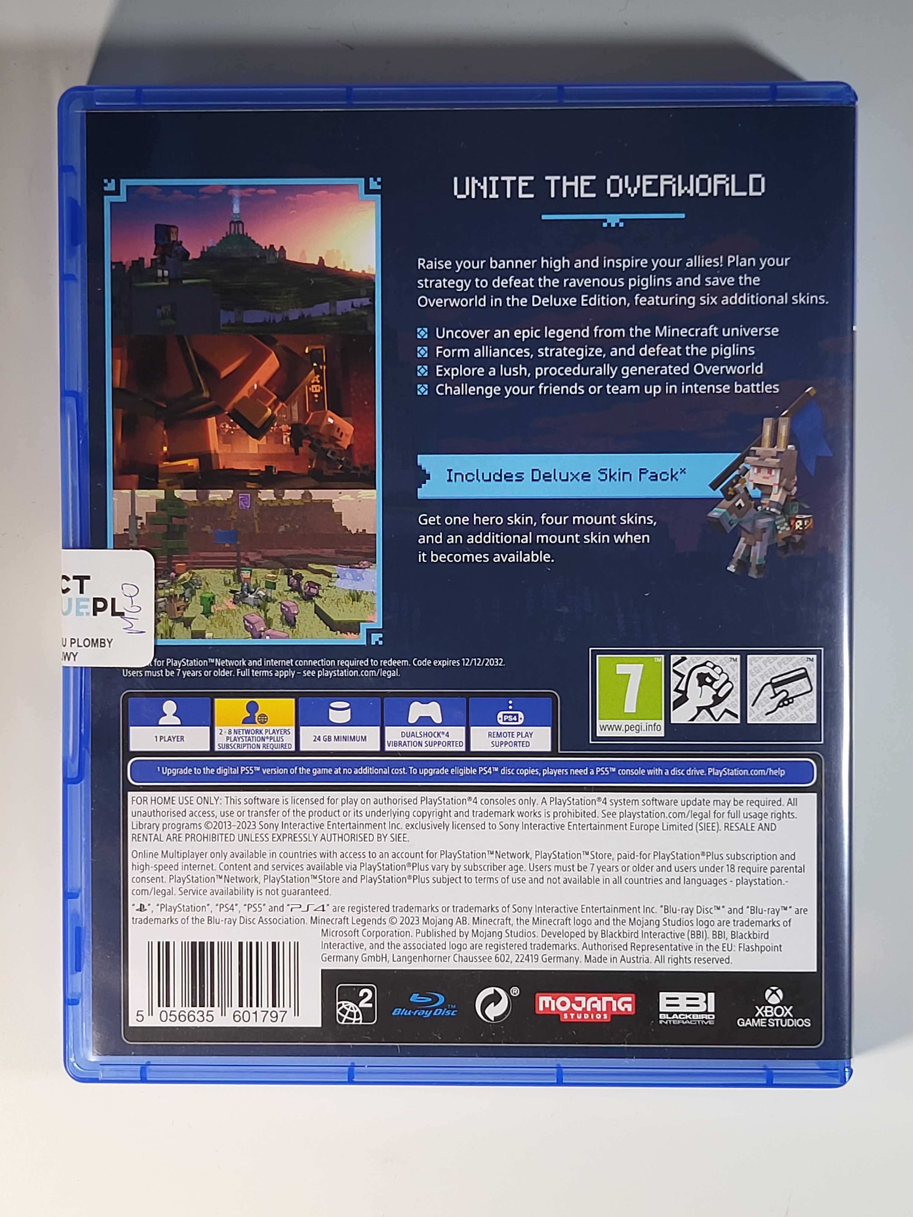 Minecraft Legends Deluxe Edition /PS4/ +Bonus /Perfect Blue/C.H. Land