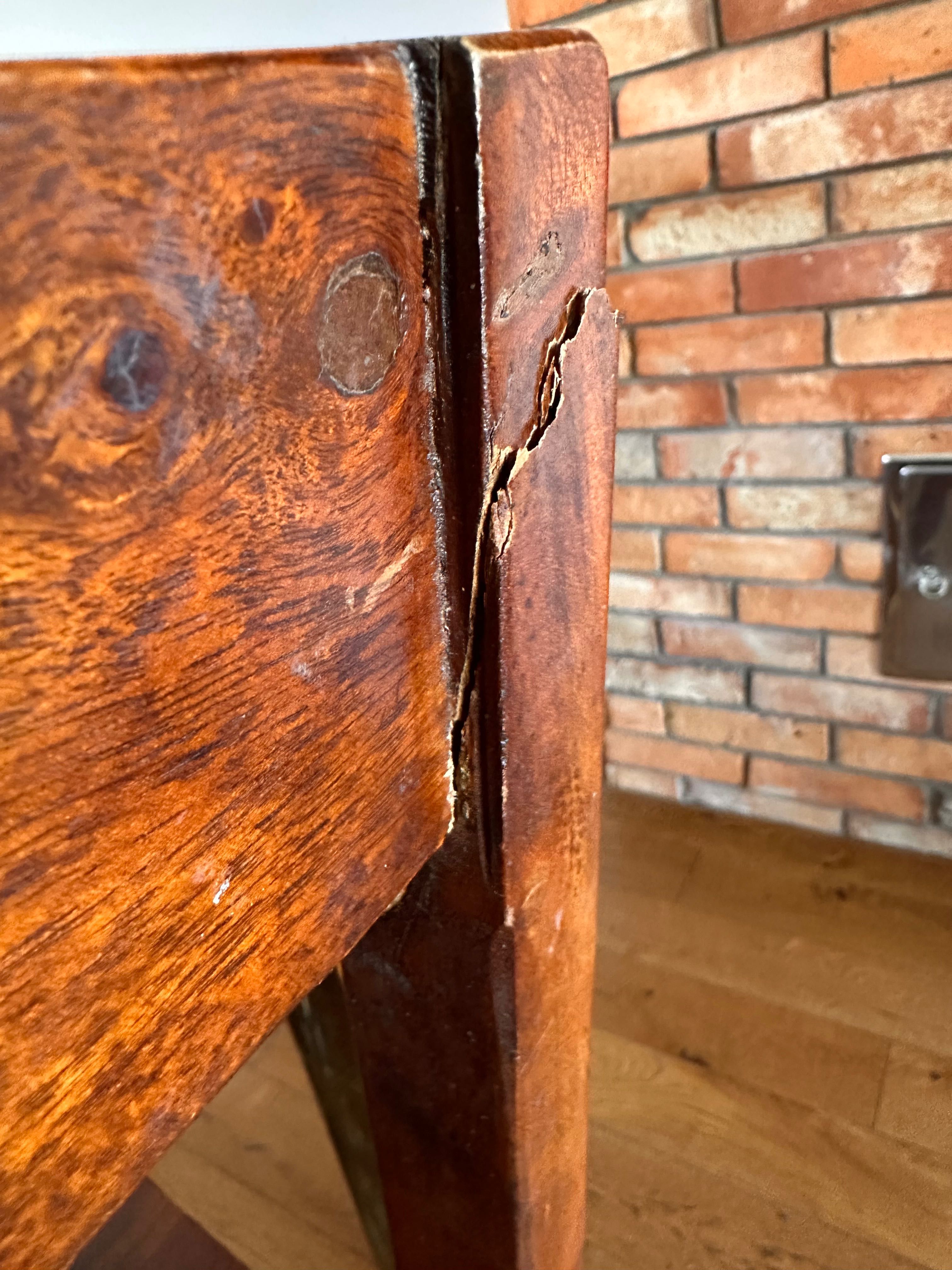 Stół kolonialny plus 6 szt krzeseł