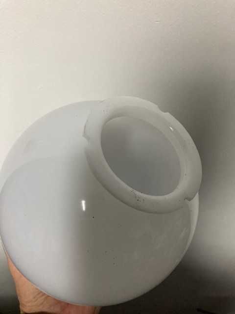Lampa ogrodowa KULA 20cm - biała