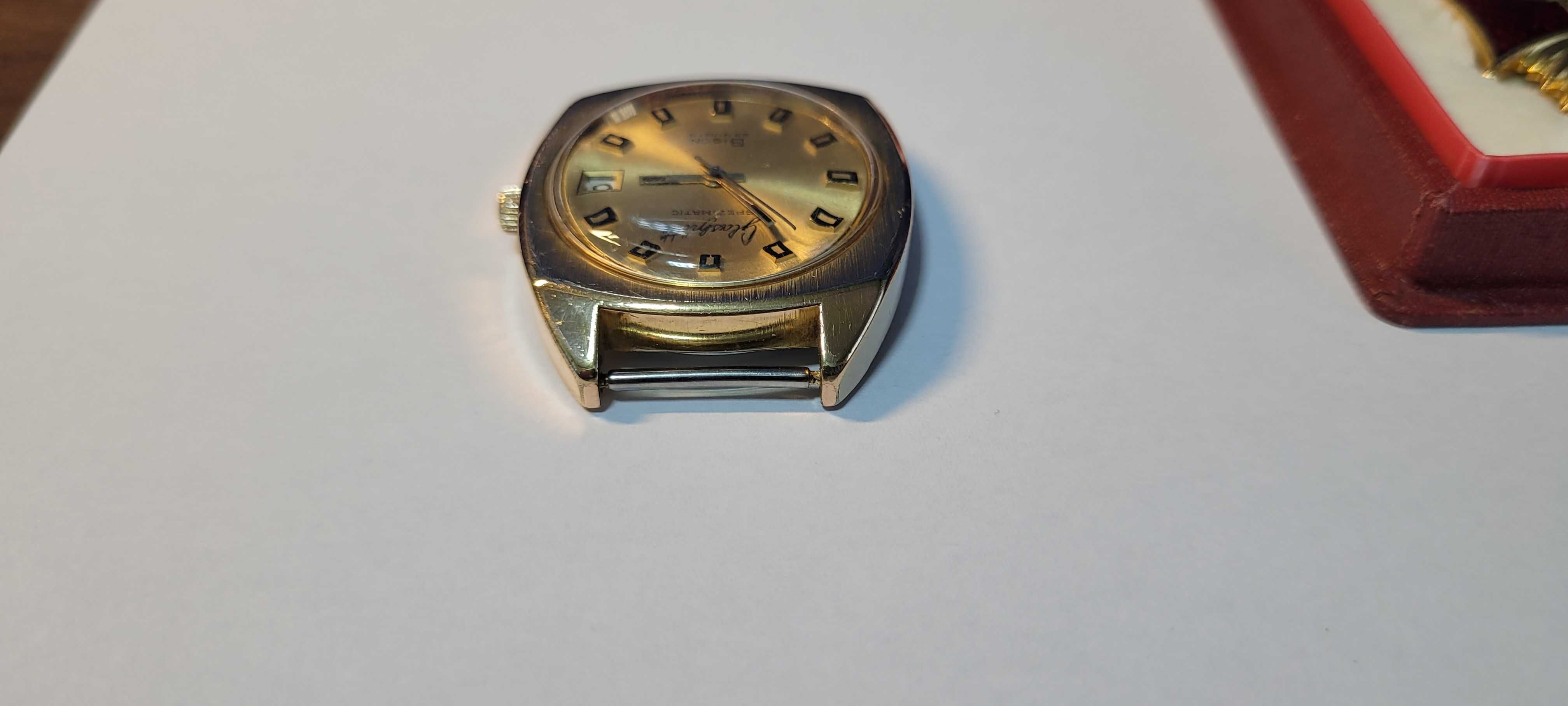 Glashutte Spezimatic BISON 14K AUTOMAT, + krzyż zasługi i legitymacja.