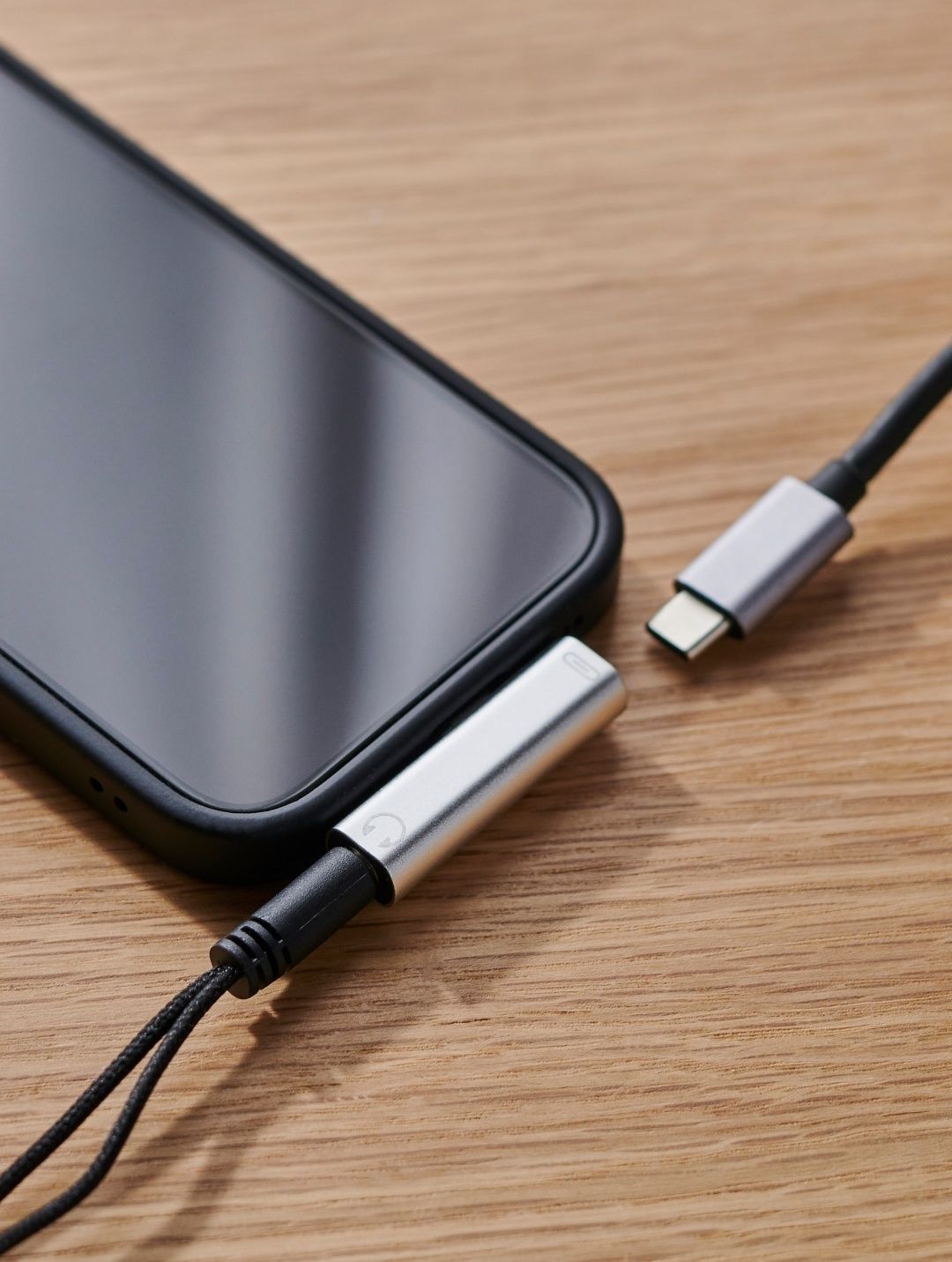 Adapter z usb C na słuchawki i micro usb