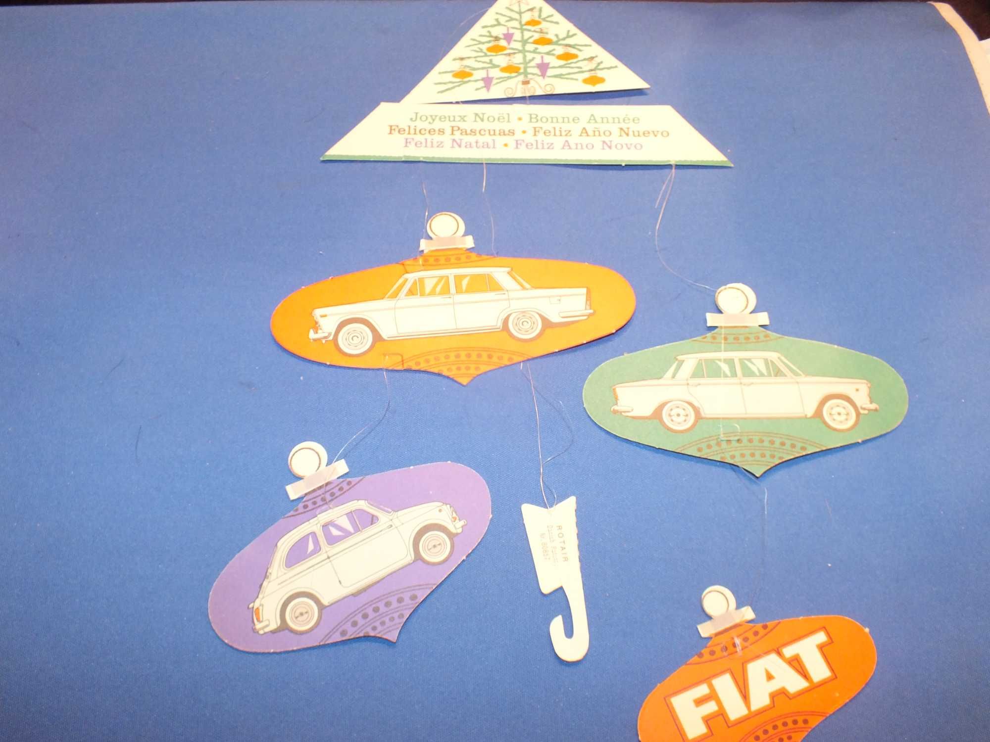 Reklama świąteczna FIAT lata 60-te UNIKAT