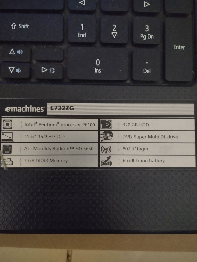Ноутбук eMachines