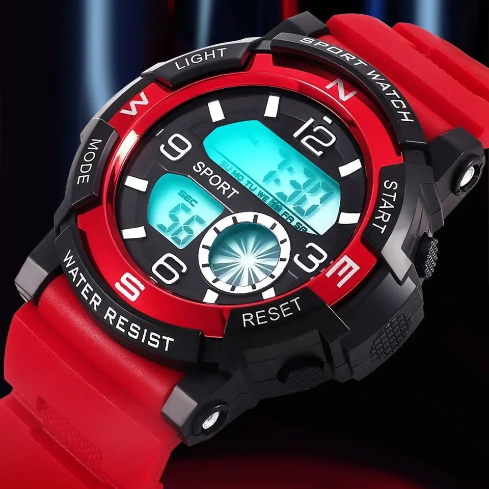 Zegarek elektroniczny czerwony