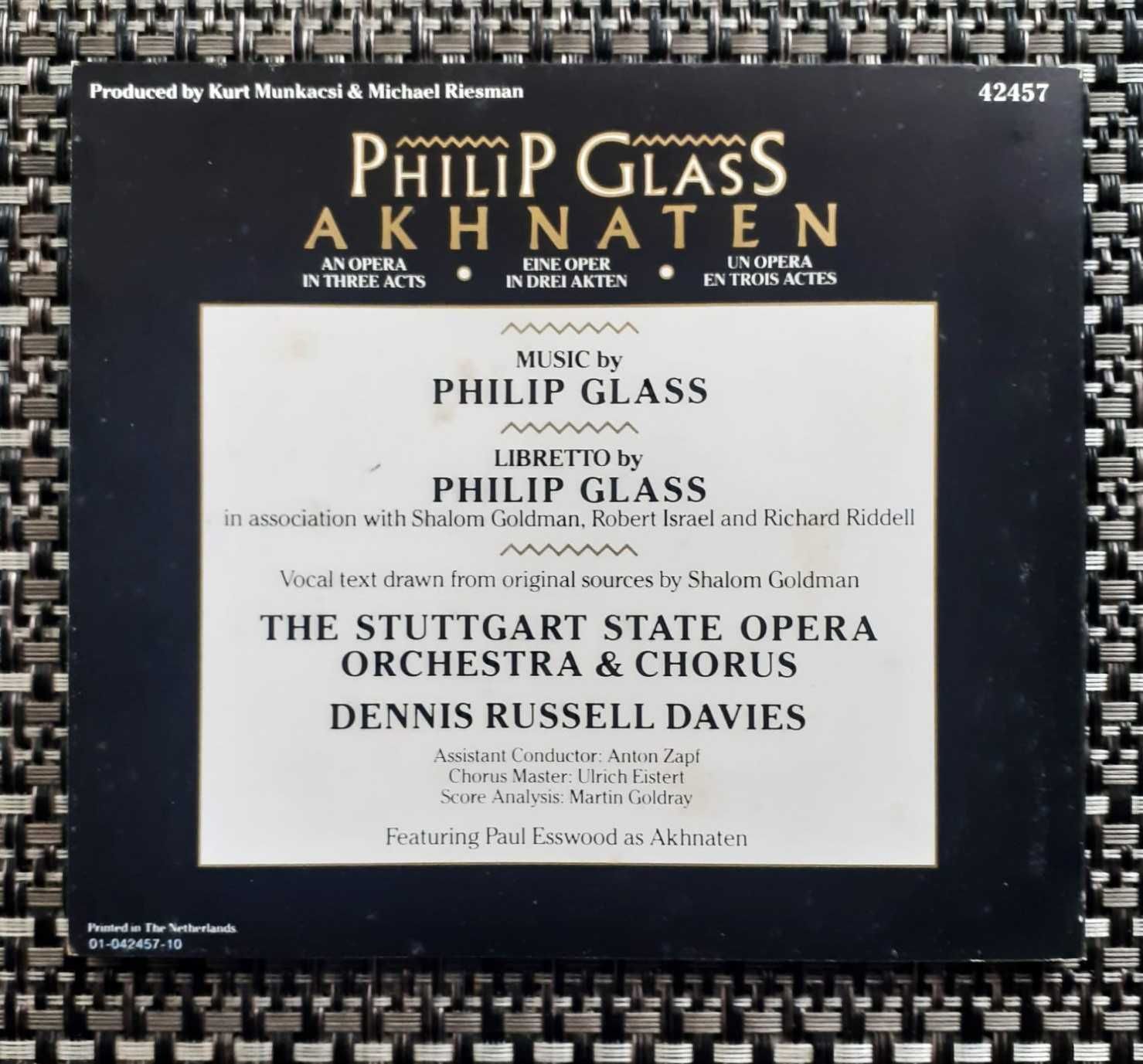 Philip Glass - Akhnaten - Box Set - CD DUPLO MUITO BOM ESTADO