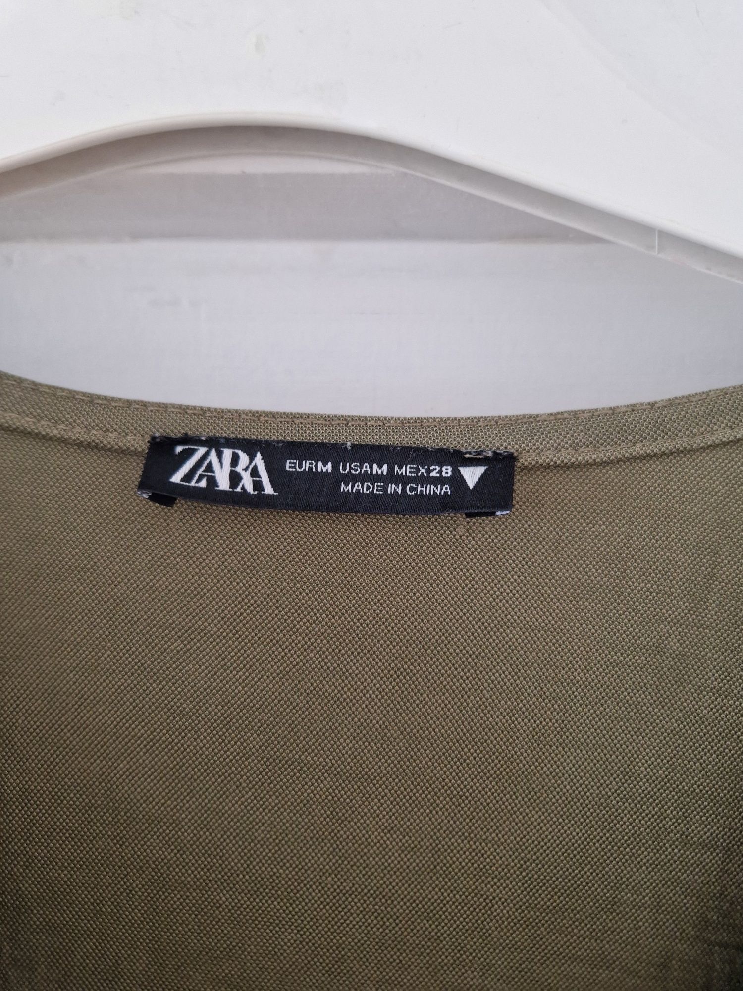 Zara sukienka M 38 kopertowa odcinana