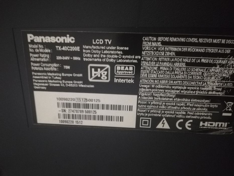 TV Panasonic LCD