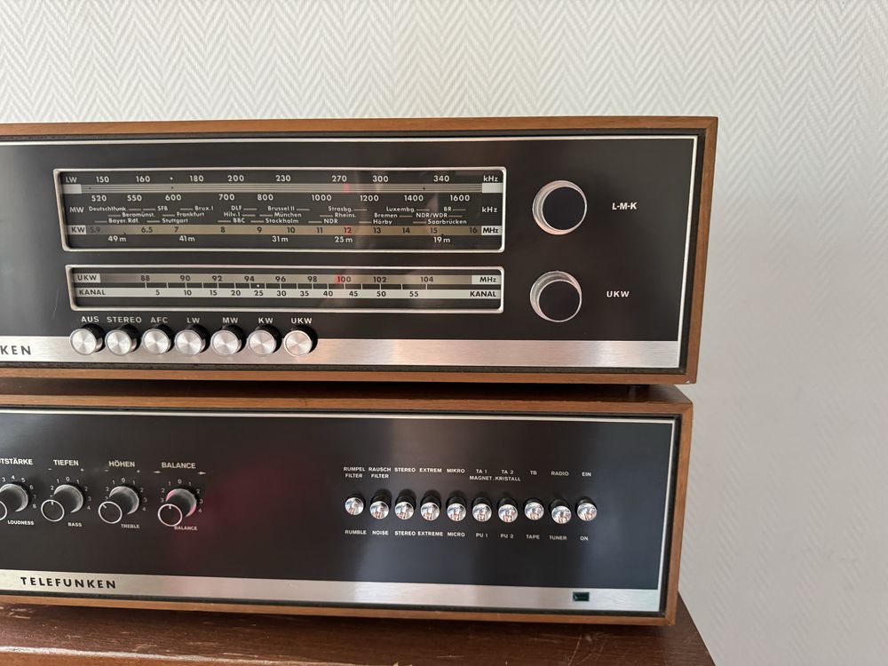 Radio i Wzmacniacz Telefunken T101 + V101 HIFI