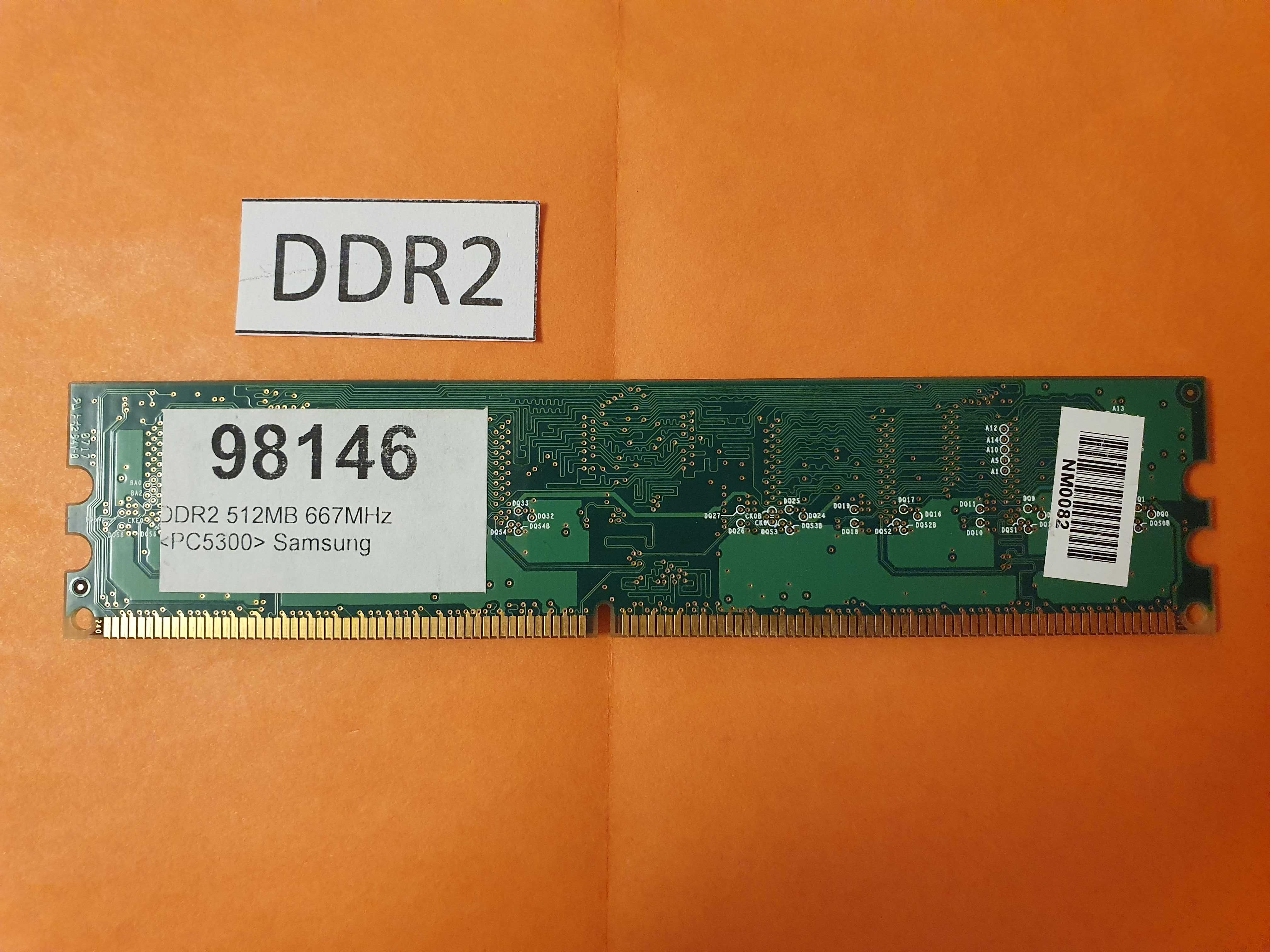 оперативная память DDR2, SAMSUNG 512Mb,  667MHz, для настольного ПК