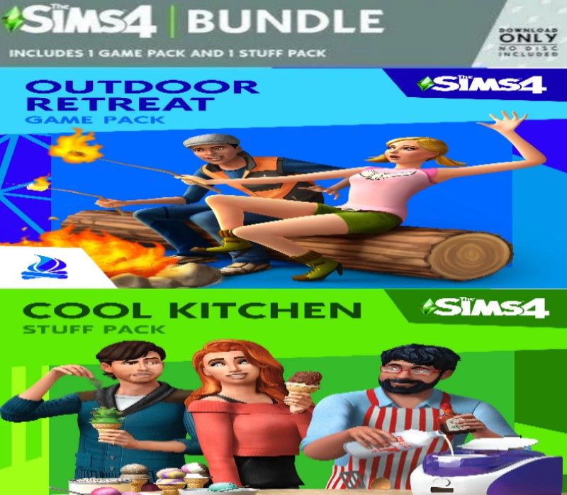 The Sims 4 Bundle: Outdr Retr and Cool Kitchen Stuff