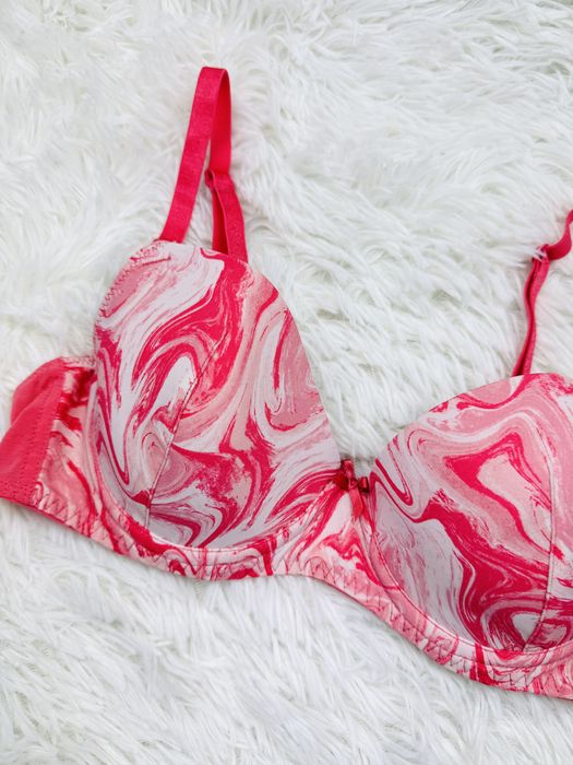 Biustonosz usztywniany 75B różowy George