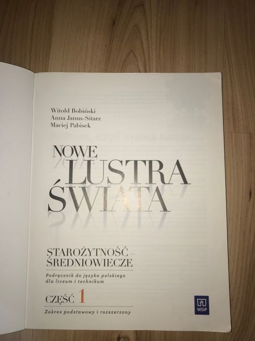 Podręcznik Nowe lustra świata 1 Zakres podstawowy i rozszerzony