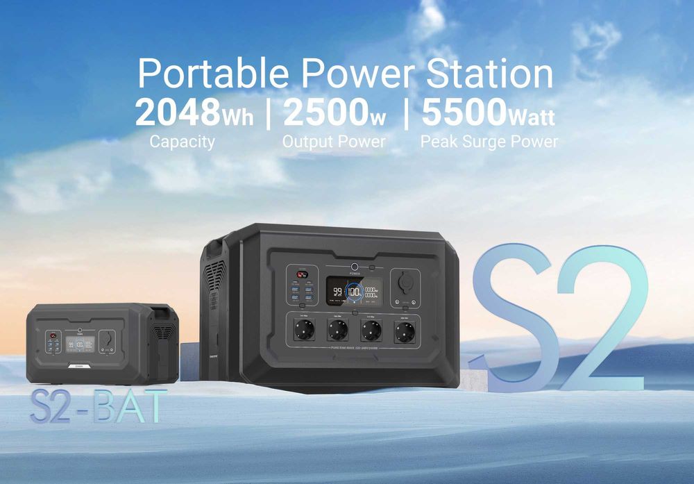 Зарядна станція Souop S2 2500W 2048Wh. Зарядна станція для квартири.
