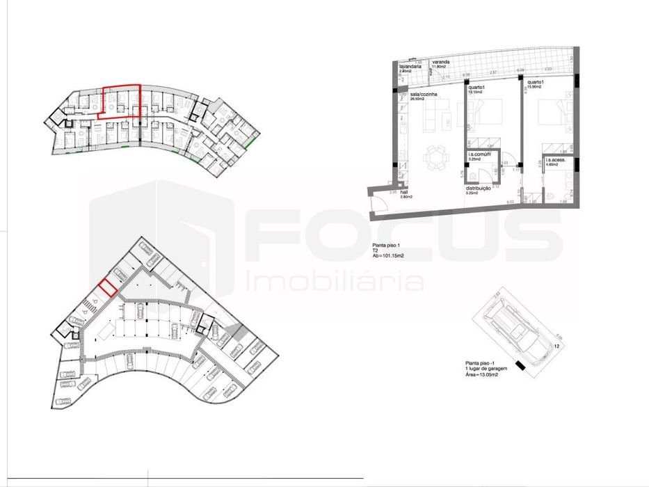 Novo apartamento T2 com varanda, junto á Universidade de Aveiro