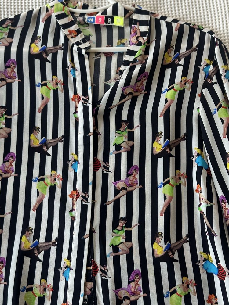 Сорочка MSGM оригінал 100% шовк