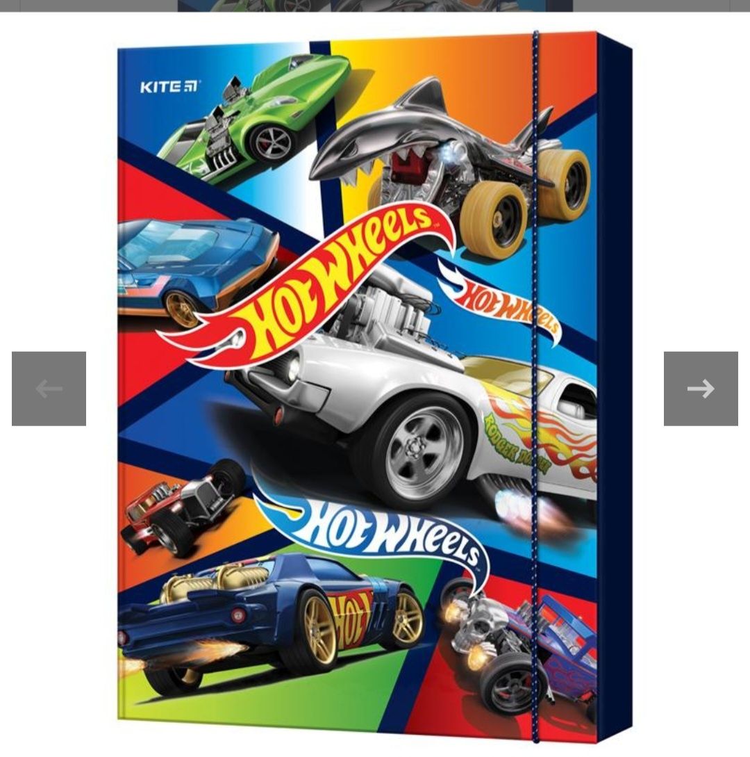 Папка для праці Kite Hot Wheels А4 на гумці