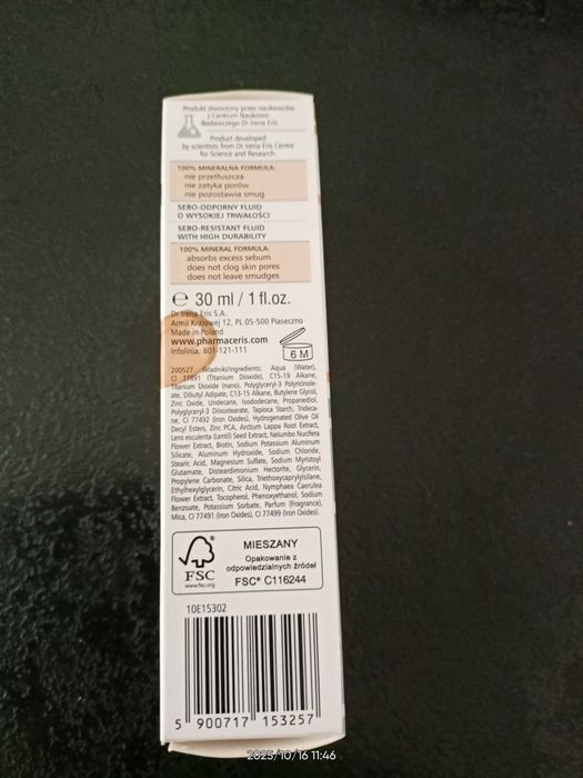 Mineralny dermo-fluid matujący Pharmaceris