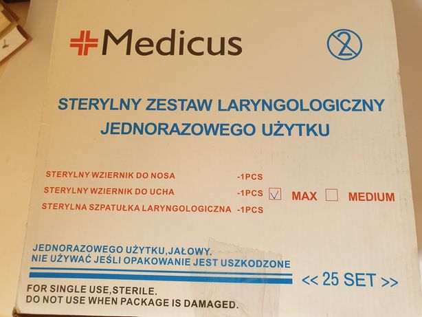MEDICUS max Sterylny zestaw laryngologiczny 34 sztuki