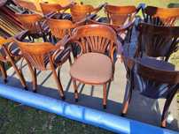 12 szt Krzesła gięte drewniane z tapicerką Thonet (Fame