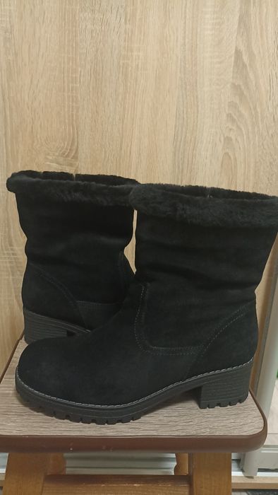 Ботинки замшевые полномерные