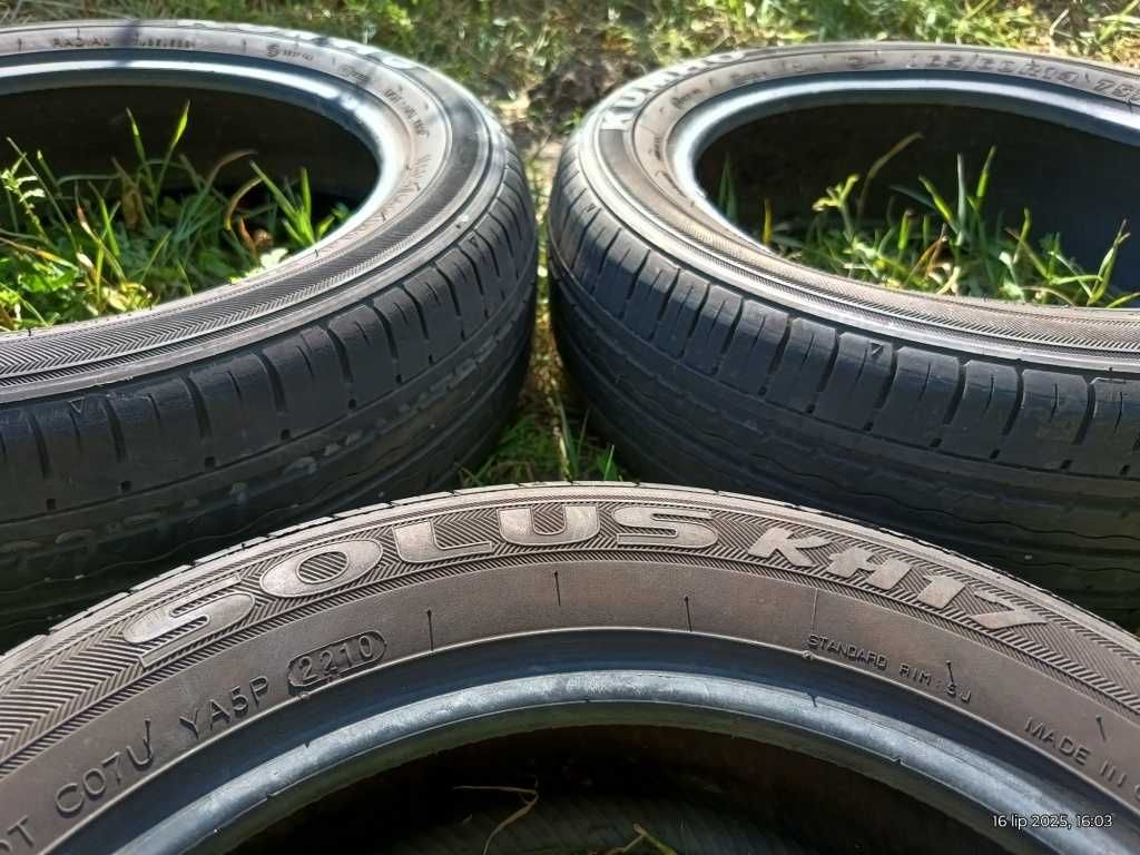 165/60 R14 75T 3Opony Letnie KUMHO Solus KH17 Bieżnik~5mm