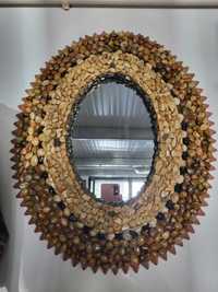 Espelho oval totalmente artesanal