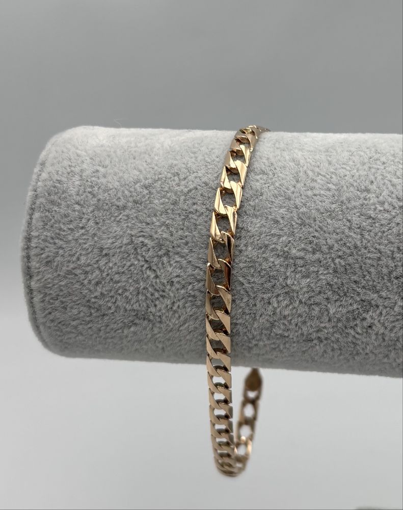 Złota męska bransoletka • pr.585 • 9,8g • 23cm.• Lombard Halogsm Łódź