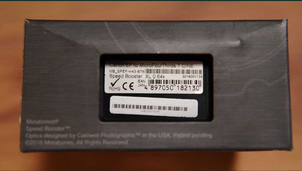 Metabones Speed Booster XL 0.64x EF → BMPCC 4K (Оригінал)