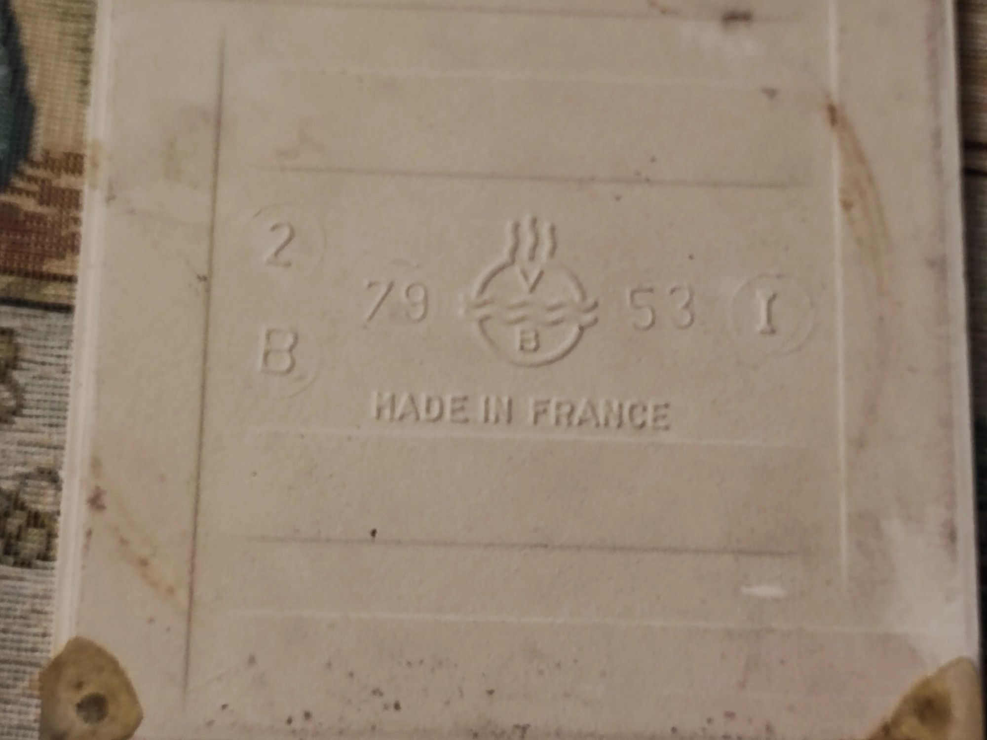 Stary kafel ceramiczny plytka obrazek Made in Francja