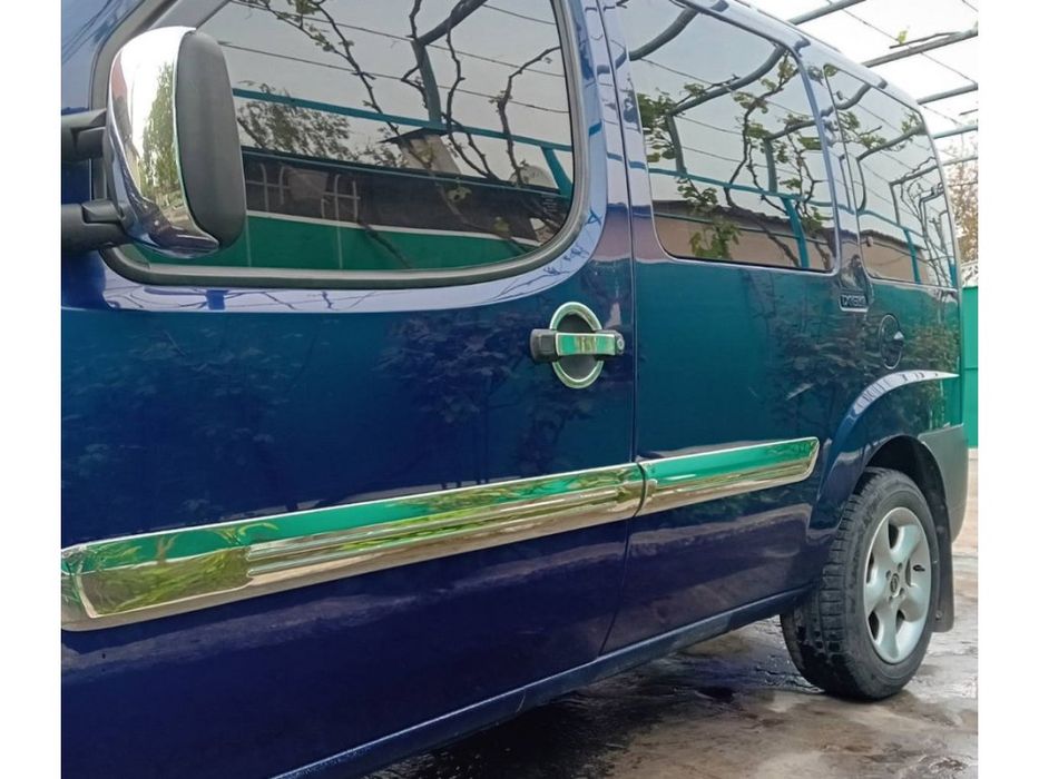 Fiat Doblo 2005-2010 Молдинги дверные Carmos (широкая модель)