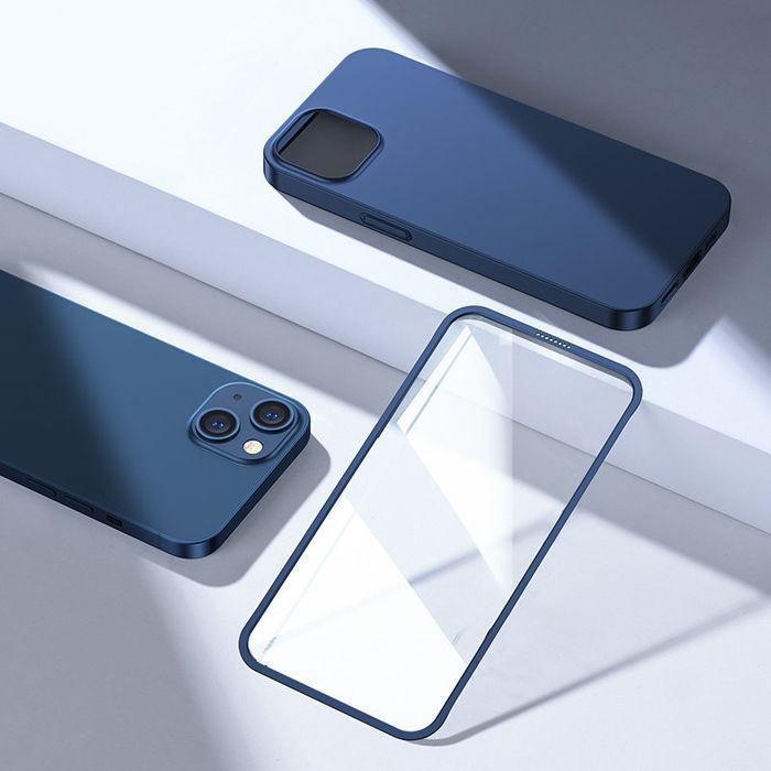 Etui Joyroom 360 Full Case do iPhone 13 z Szkłem Hartowanym, Niebieski