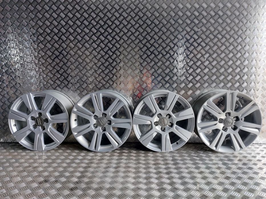 AUDI A4 B8 A6 C6 FELGI ALUMINIOWE R17 7J ET42 5X112 PROSTE ODŚWIEŻONE ORYGINAŁ !