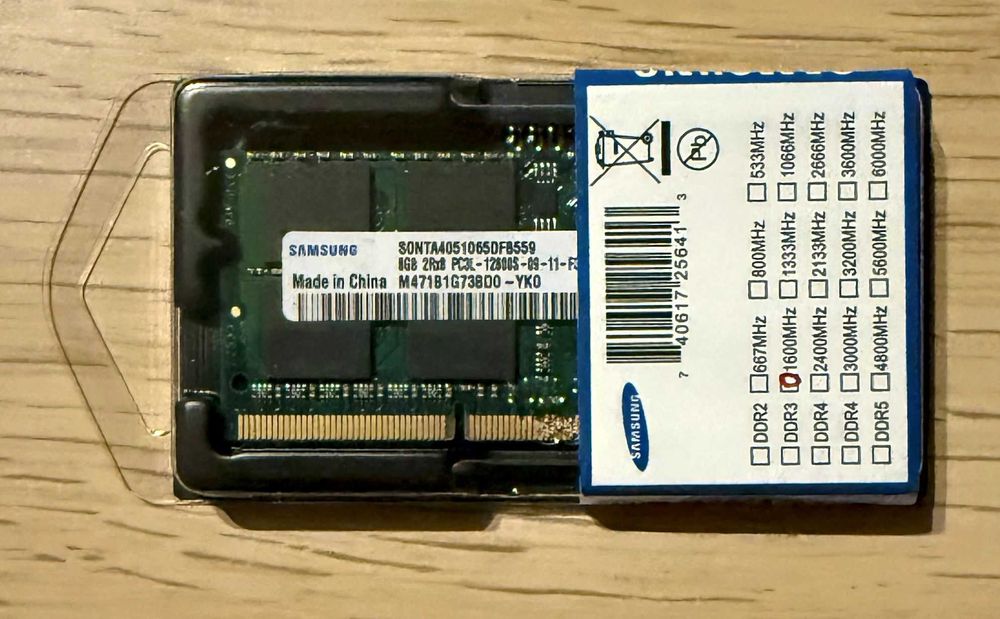 Pamięć Samsung DDR3L 8GB 1600MHz PC3L-12800S 1.35V CL11 M471B1G73BD0