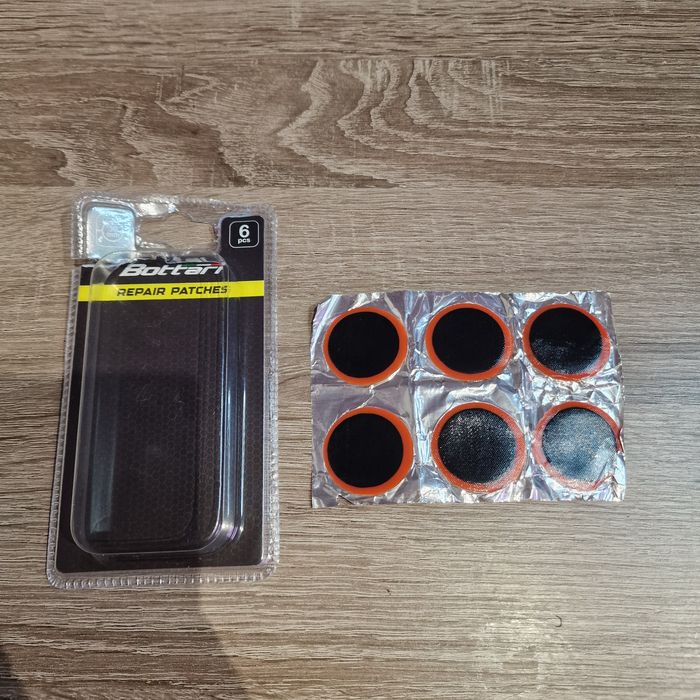 Łatki rowerowe Zestaw do naprawy dętki 6 sztuk łatek Bottari 30 mm