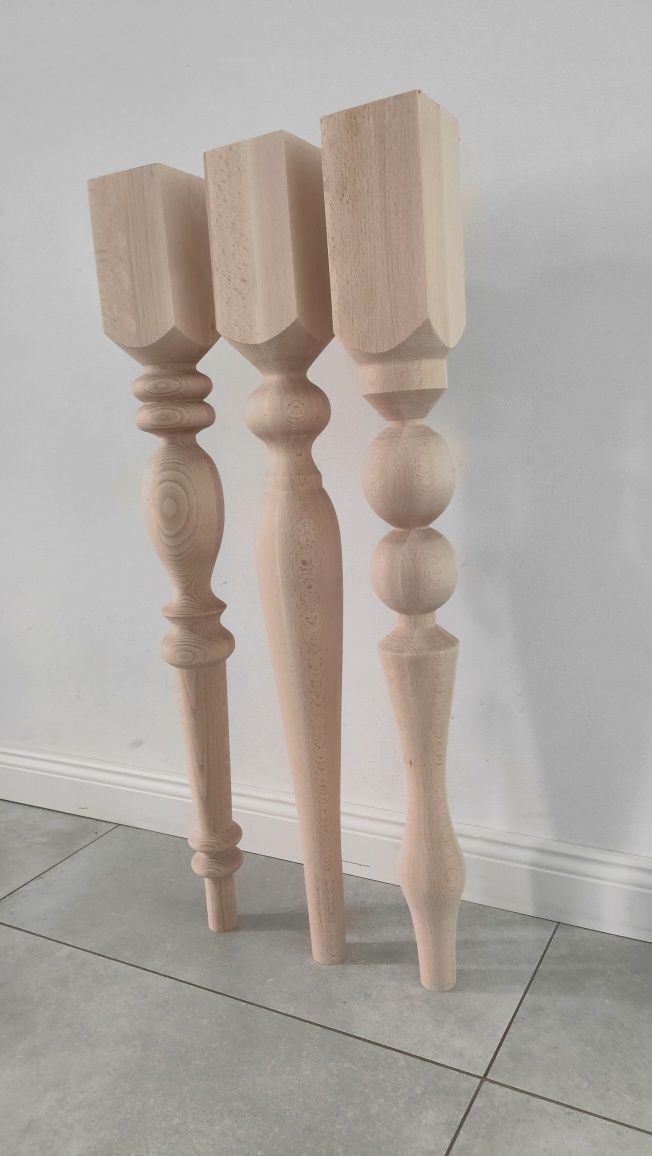 toczona noga stół drewno noga stołowa bukowa 75 cm nóżki meble buk