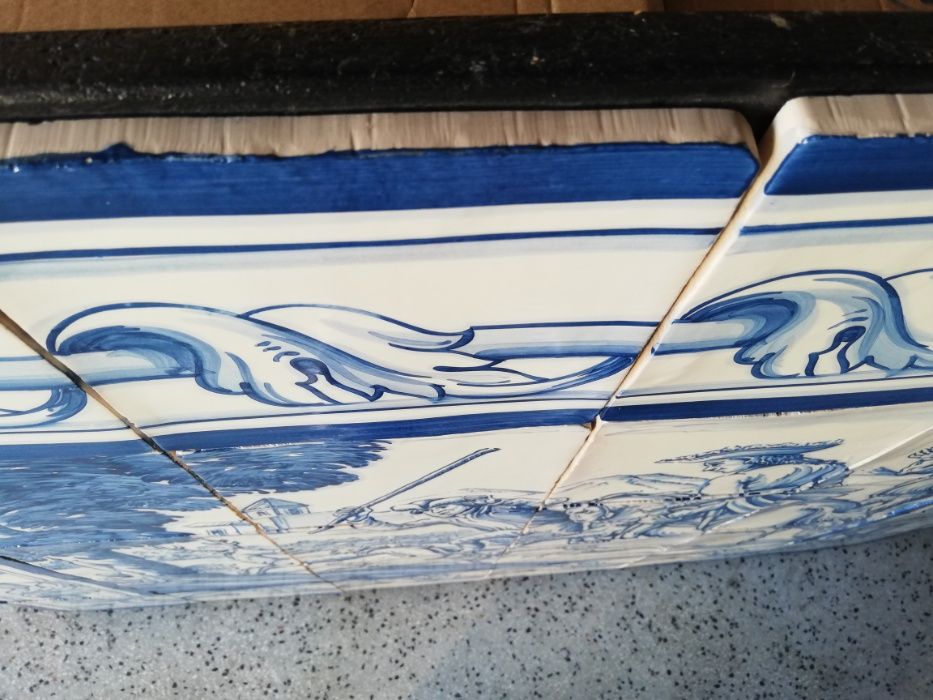 Painel de azulejos de decoração para parede.