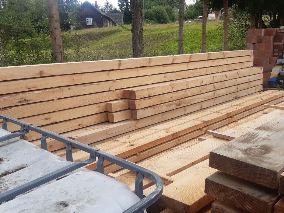 krokwie kantówki strugane dostępne od ręki Grybów na altankę drewno