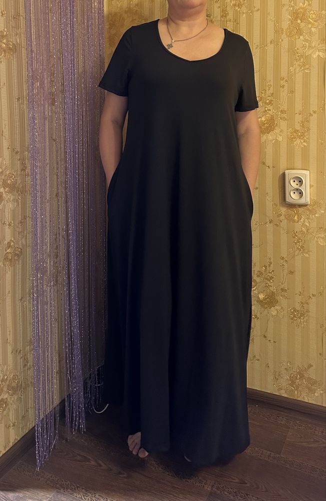 Платье черное летние
